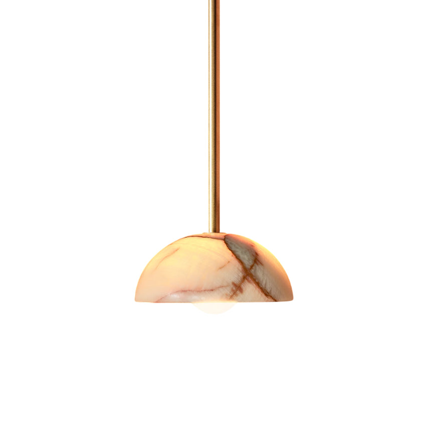 Eronex Modern Minimalist Elegance Brass Glass Pendant Lamp