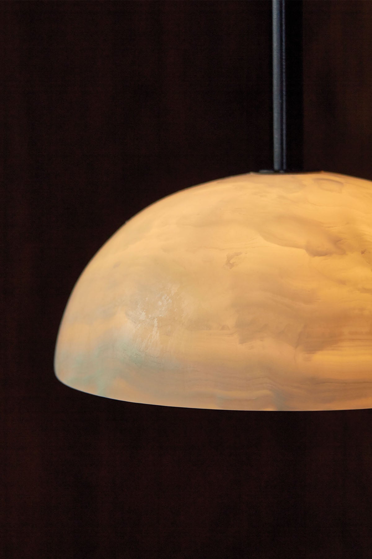Eronex Modern Minimalist Elegance Brass Glass Pendant Lamp