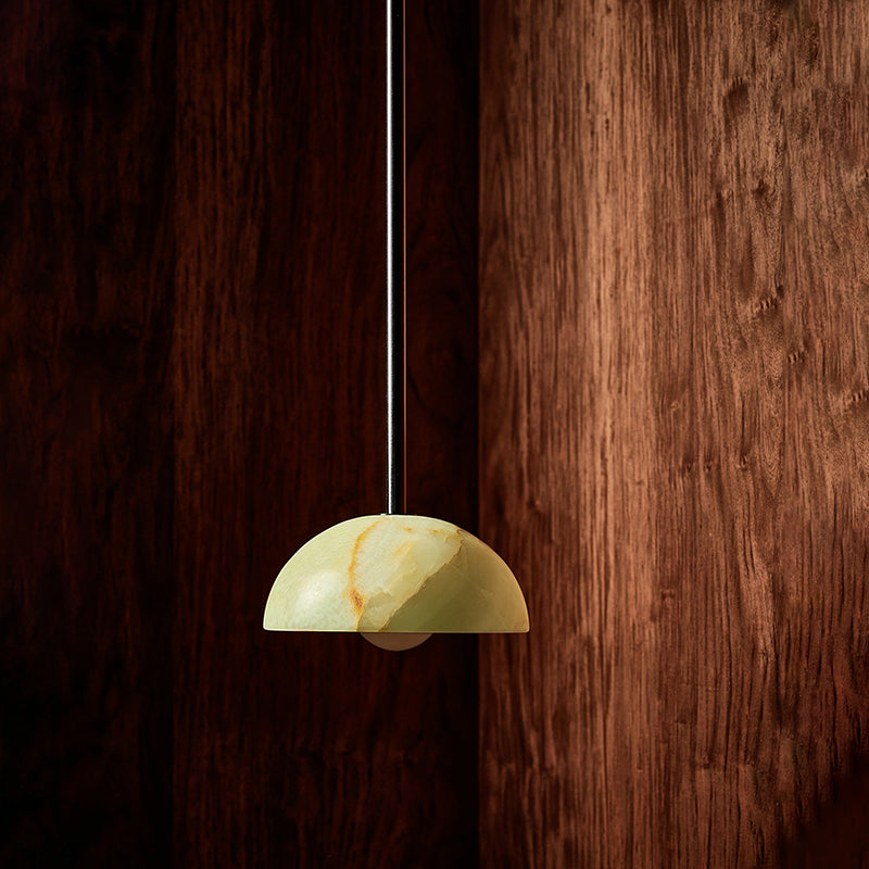 Eronex Modern Minimalist Elegance Brass Glass Pendant Lamp