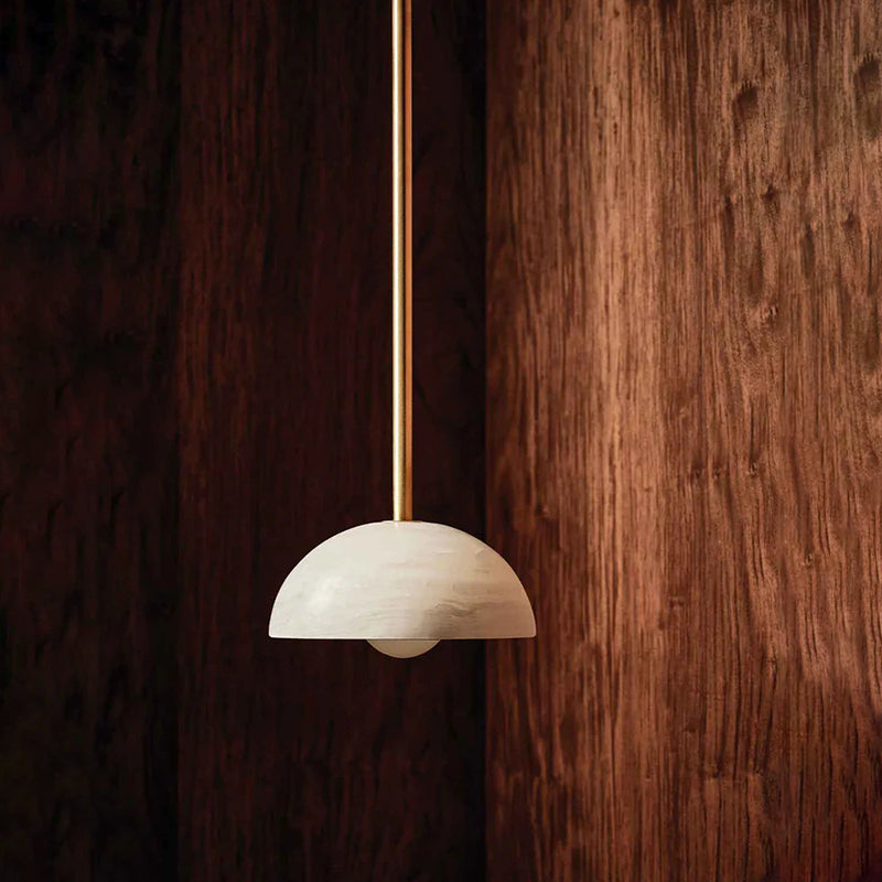 Eronex Modern Minimalist Elegance Brass Glass Pendant Lamp