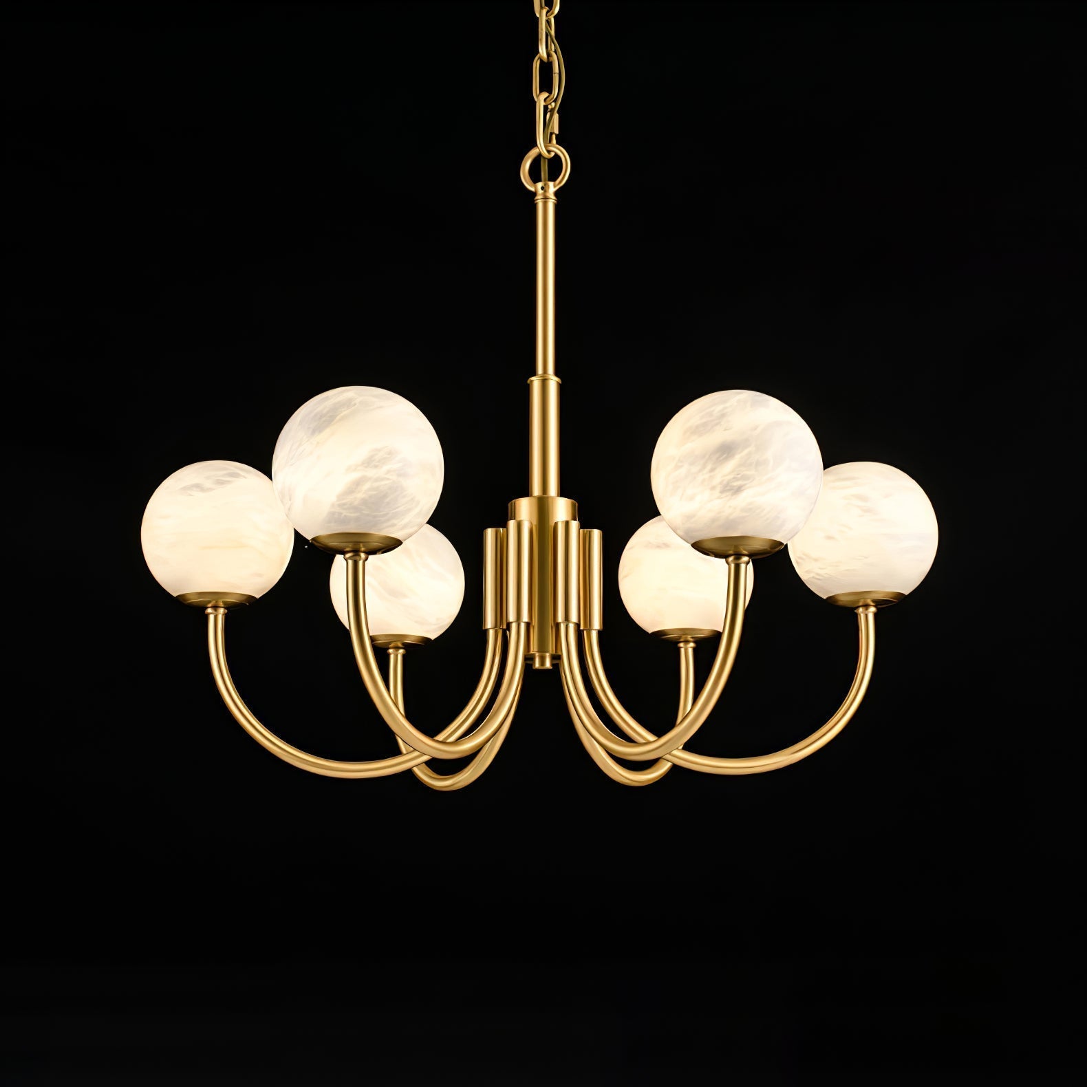 Alira Vintage Alabaster Chandelier Light