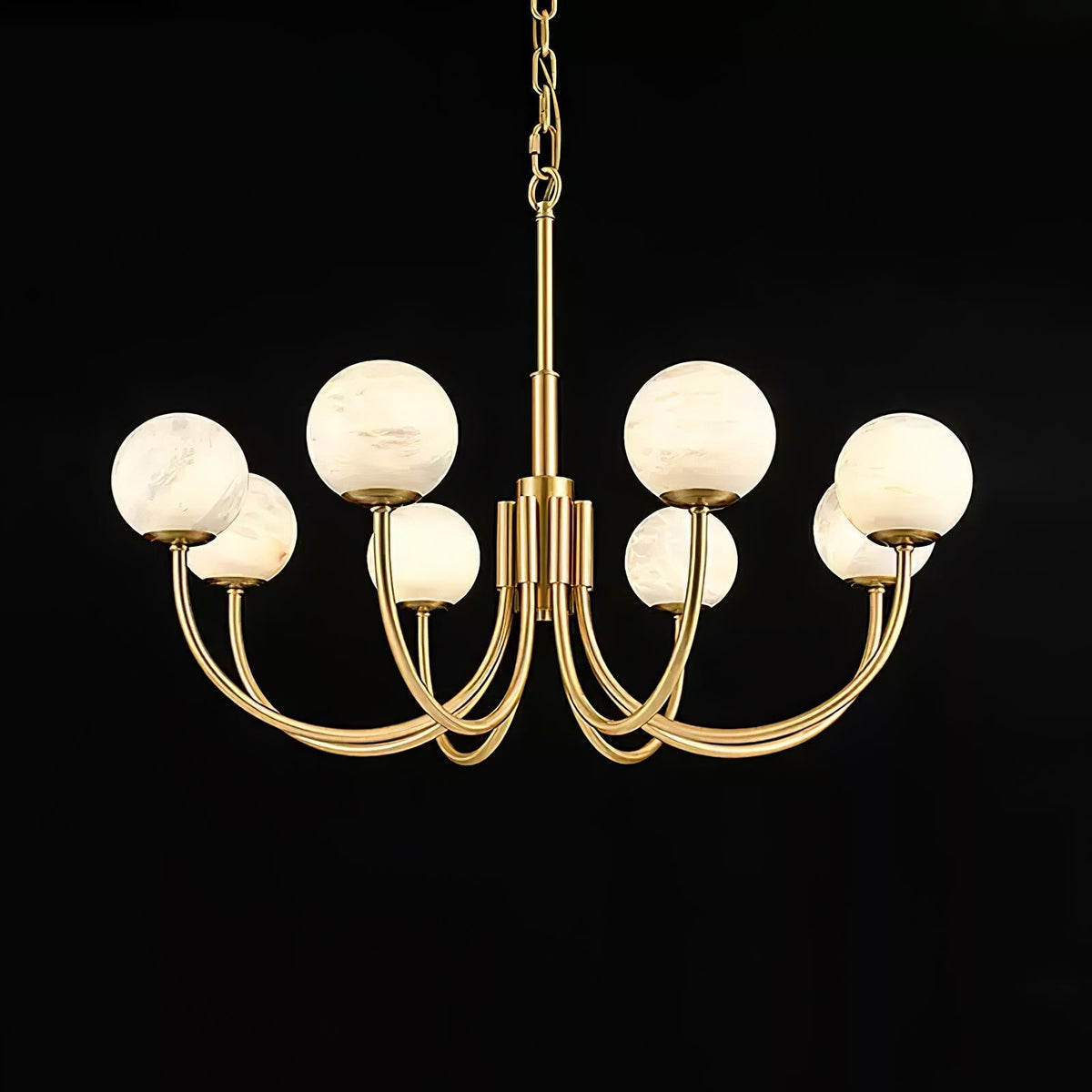 Alira Vintage Alabaster Chandelier Light