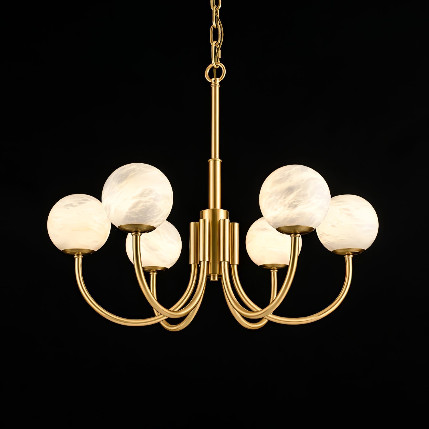 Alira Vintage Alabaster Chandelier Light