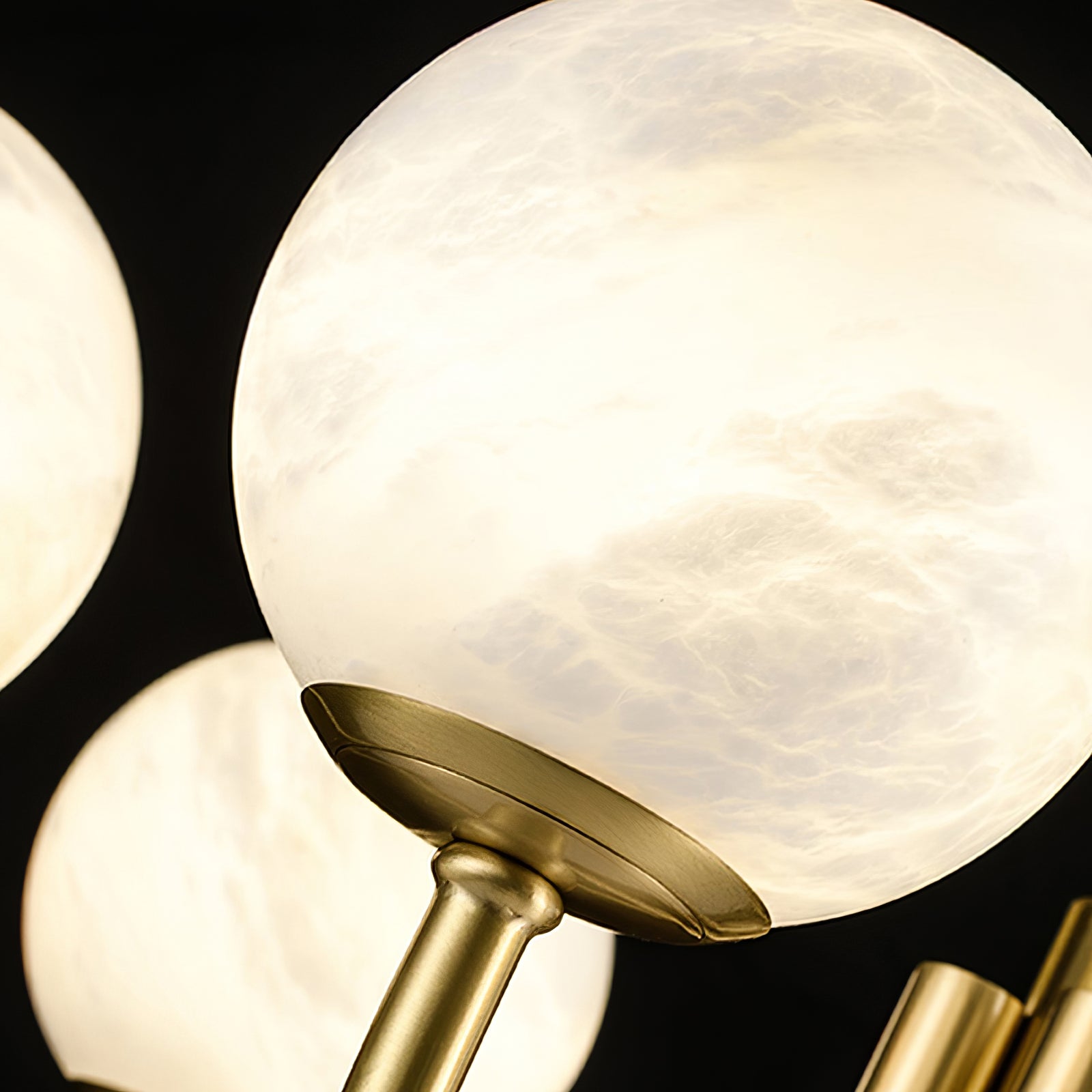 Alira Vintage Alabaster Chandelier Light