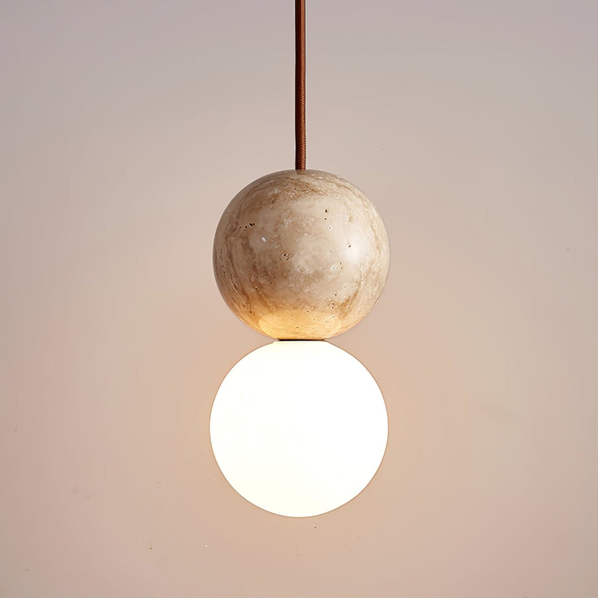 Beauview Travertine Pendant Light
