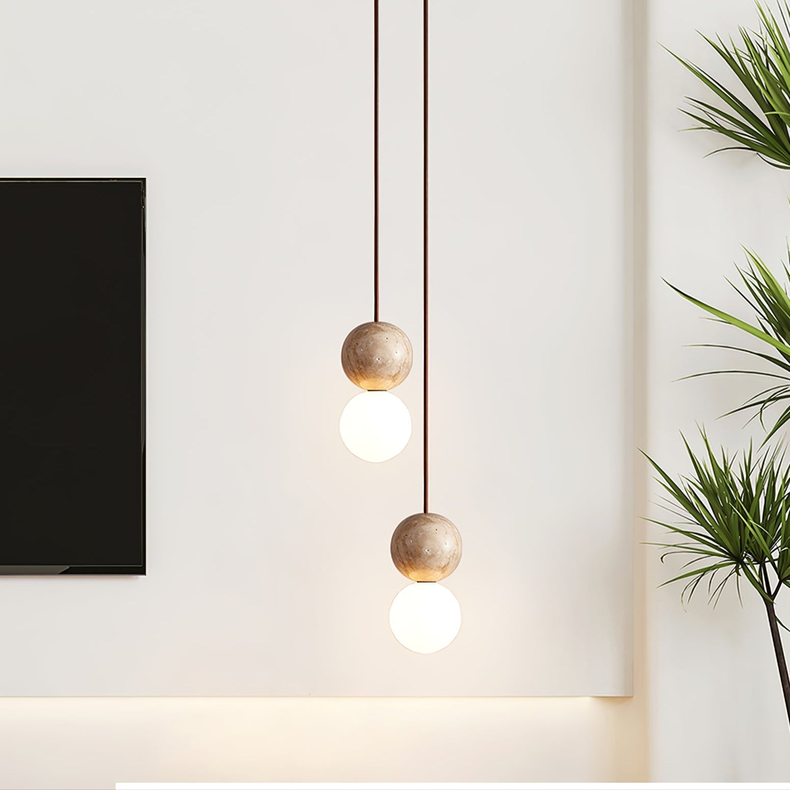 Beauview Travertine Pendant Light