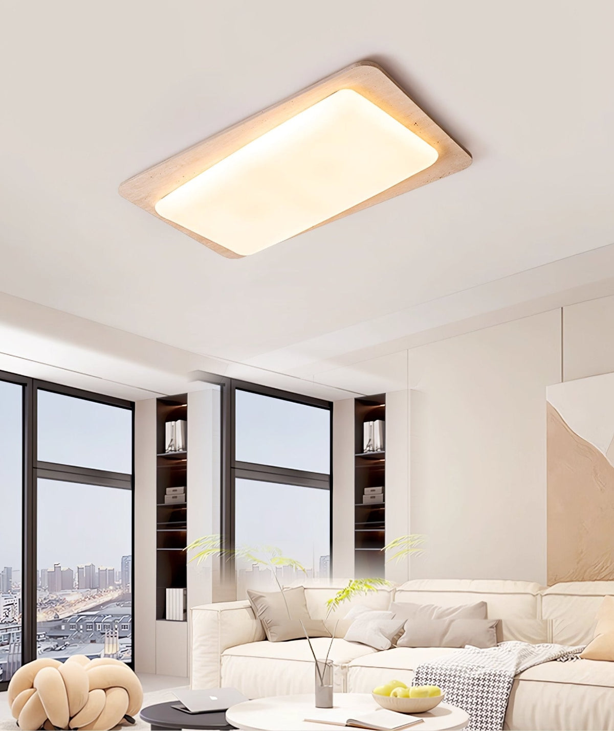 Seranina Travertine Ceiling Light