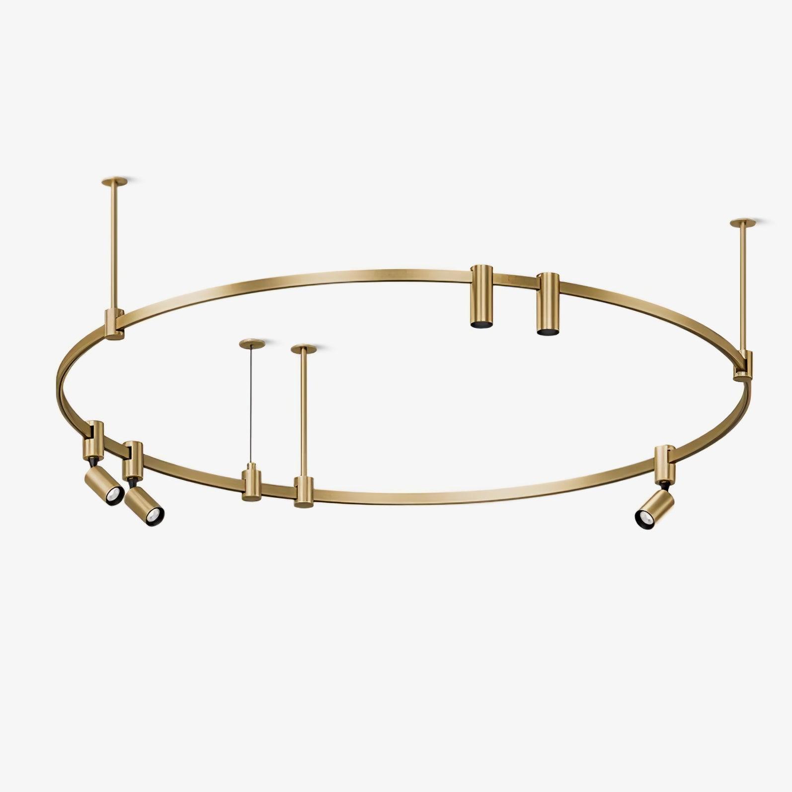 Ivrinir Ringed Brass Pendant Lamp