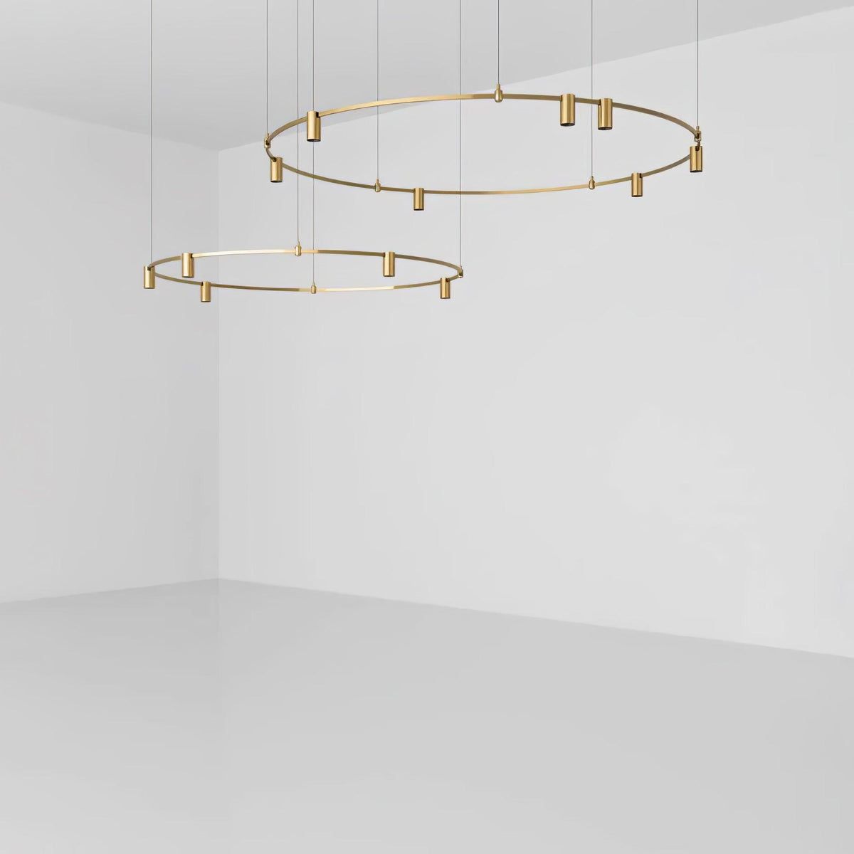 Ivrinir Ringed Brass Pendant Lamp