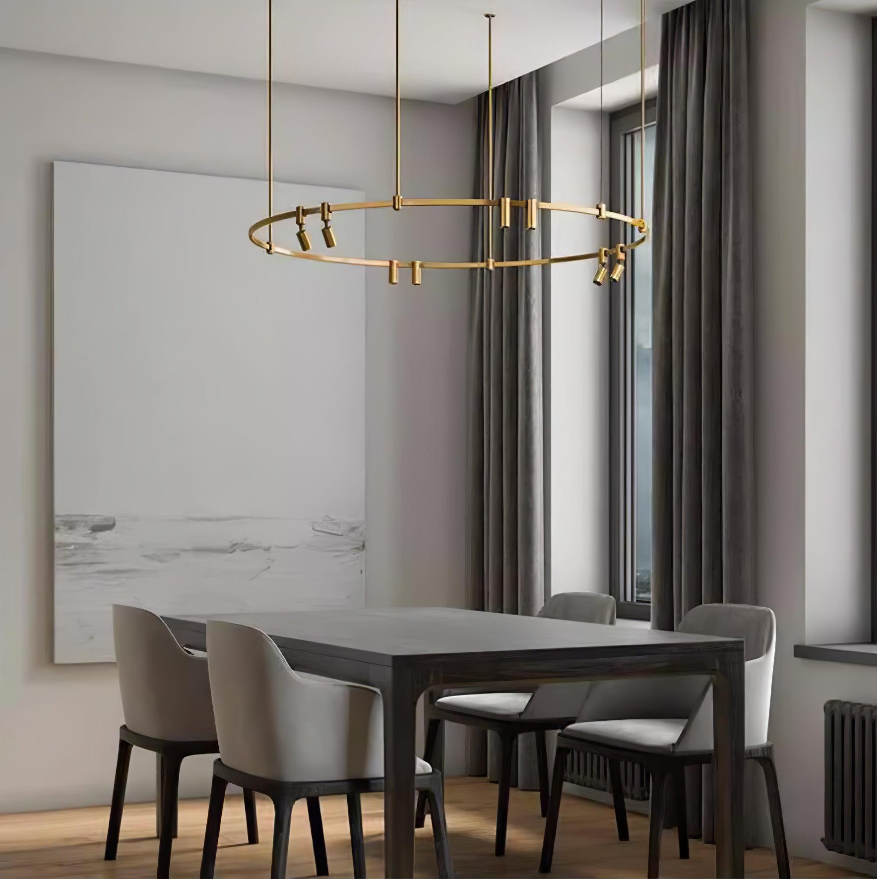 Ivrinir Ringed Brass Pendant Lamp