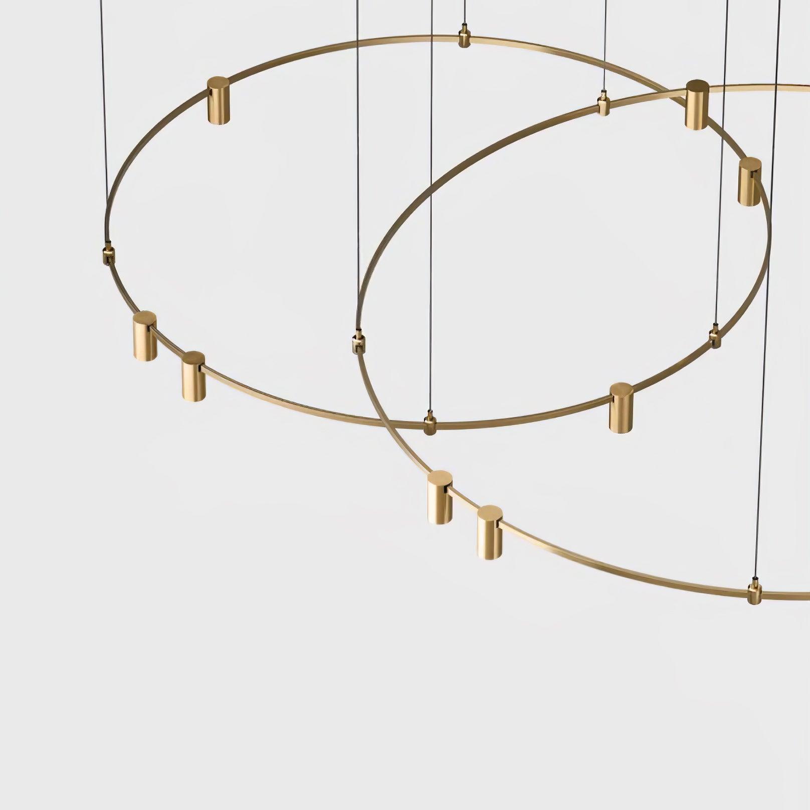 Ivrinir Ringed Brass Pendant Lamp