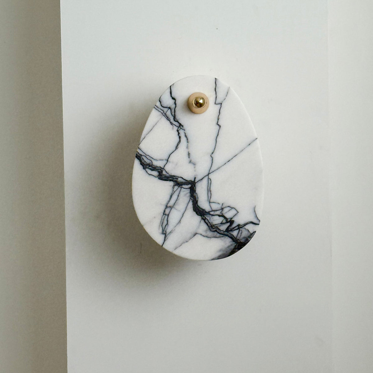 Norduvys Modern Luxurious  Metal Marble Wall Lamp