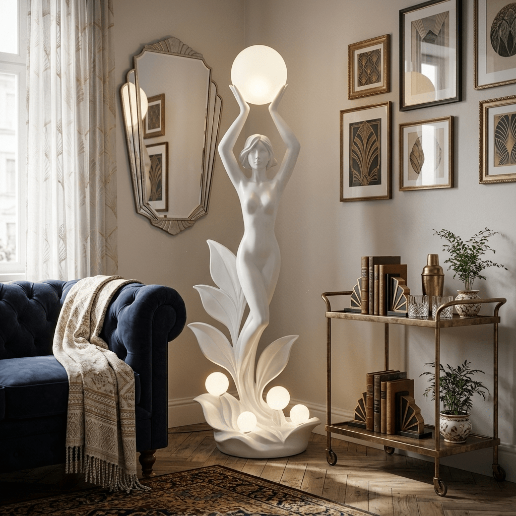 Galatea Aurora Muse Sculptural Floor Lamp