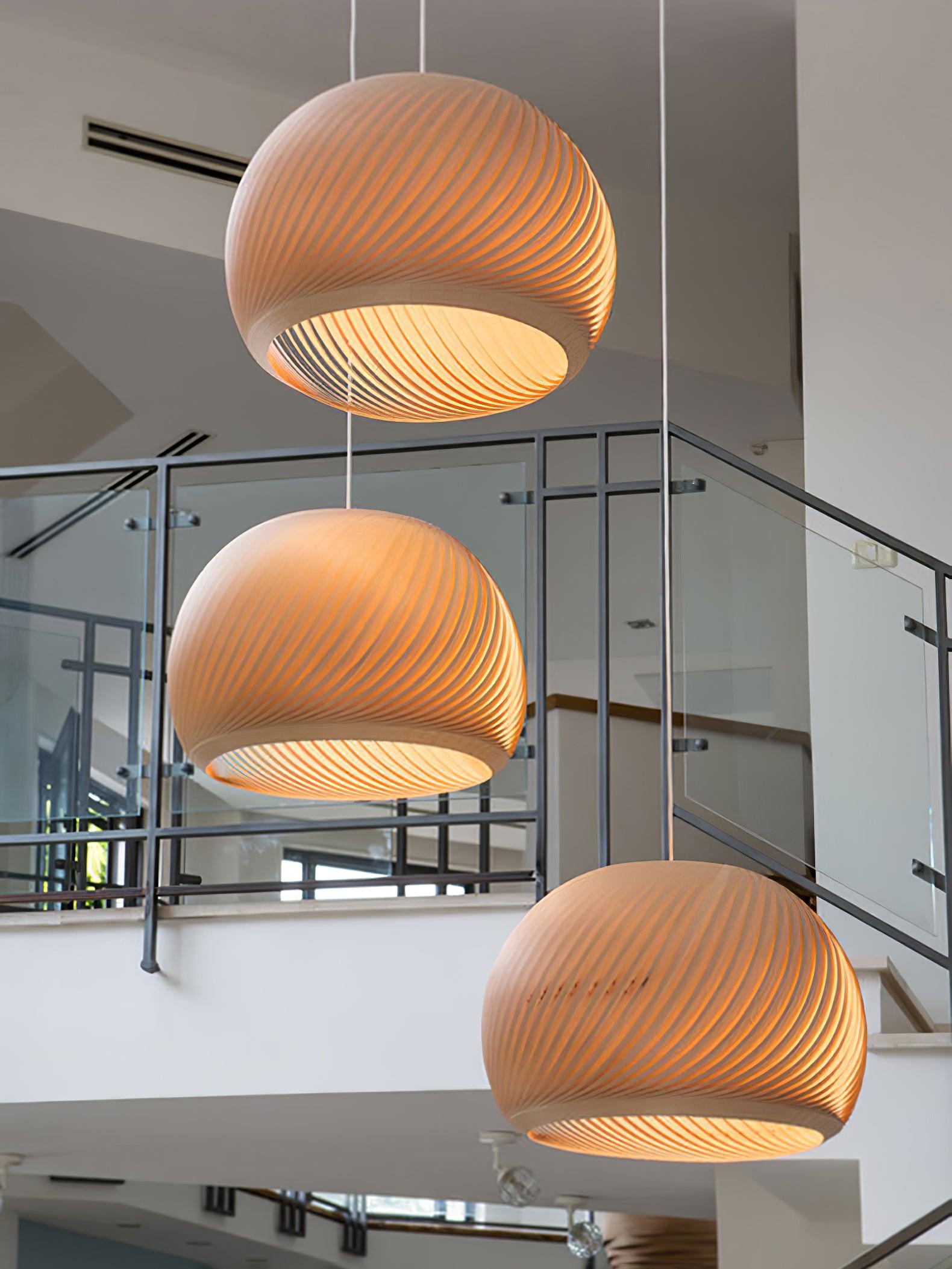 Biltes Vintage Wood Pendant Lamp