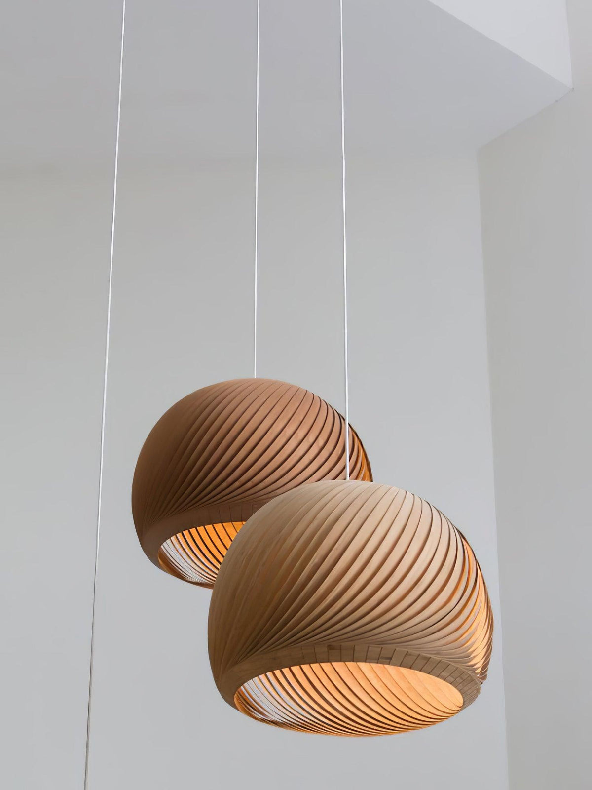 Biltes Vintage Wood Pendant Lamp