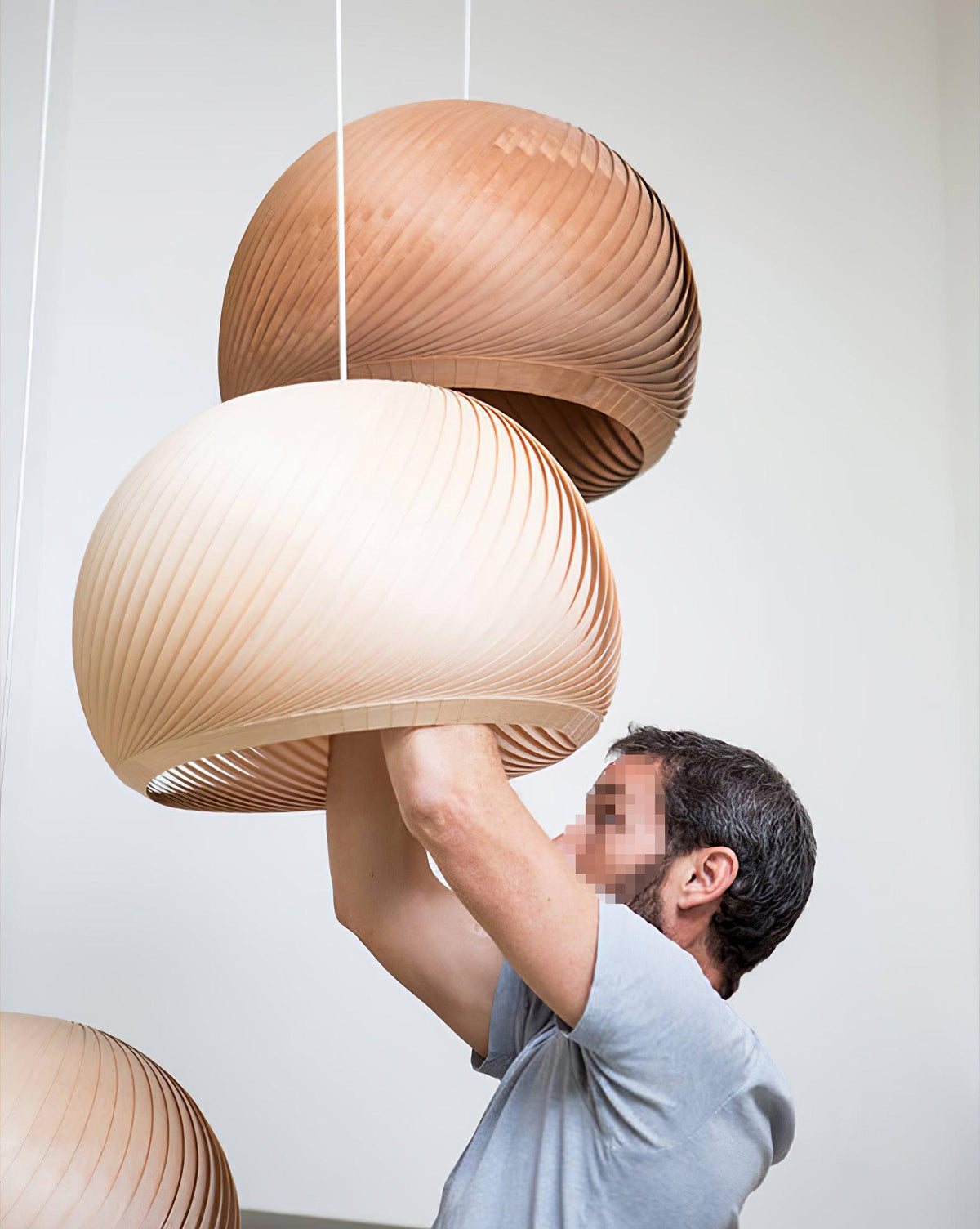 Biltes Vintage Wood Pendant Lamp