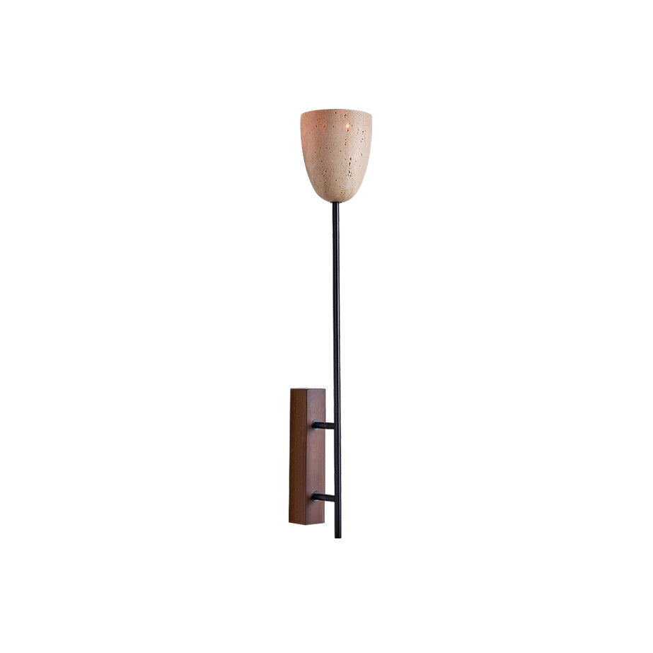 Kvennuvyo Modern Minimalist Walnut Metal Wood Wall Lamp