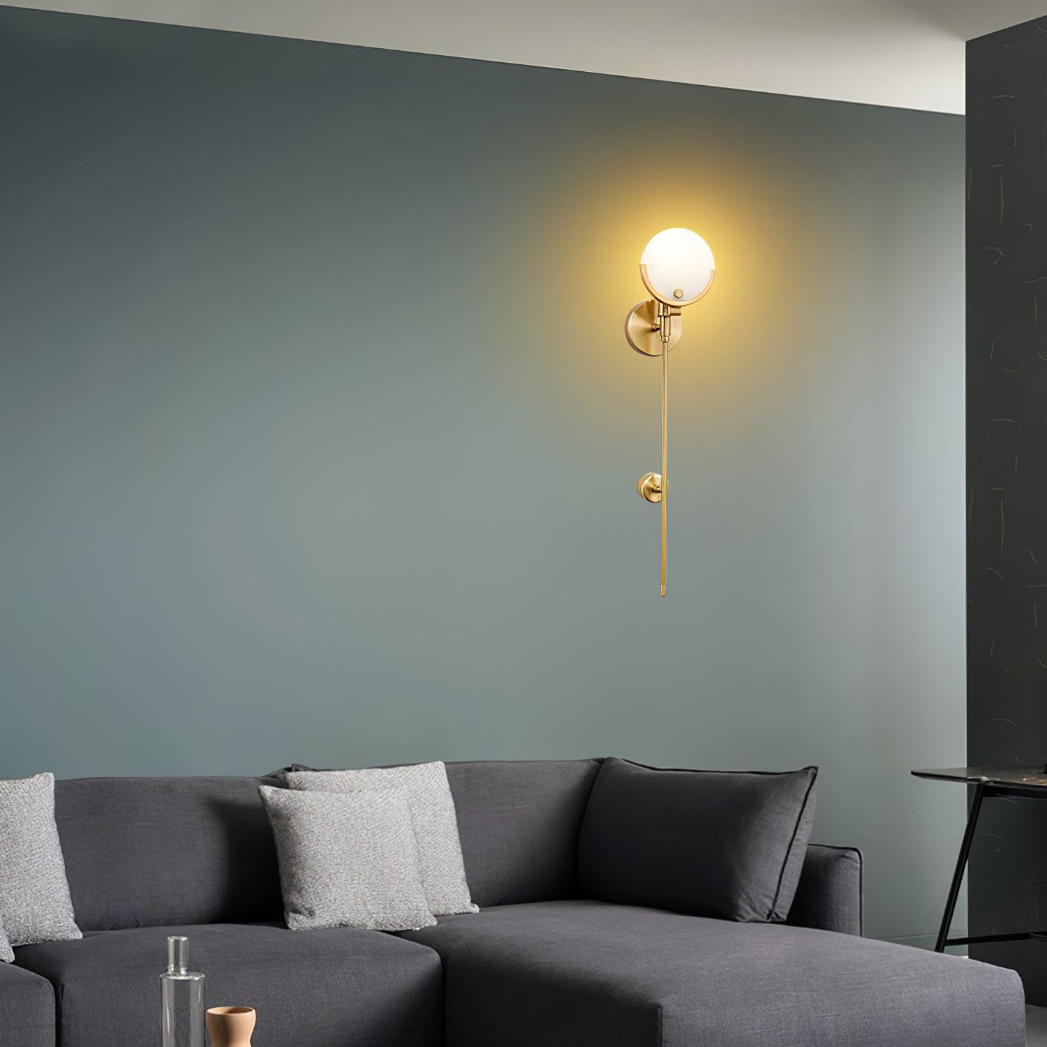 Aminex Sphere Alabaster Wall Light