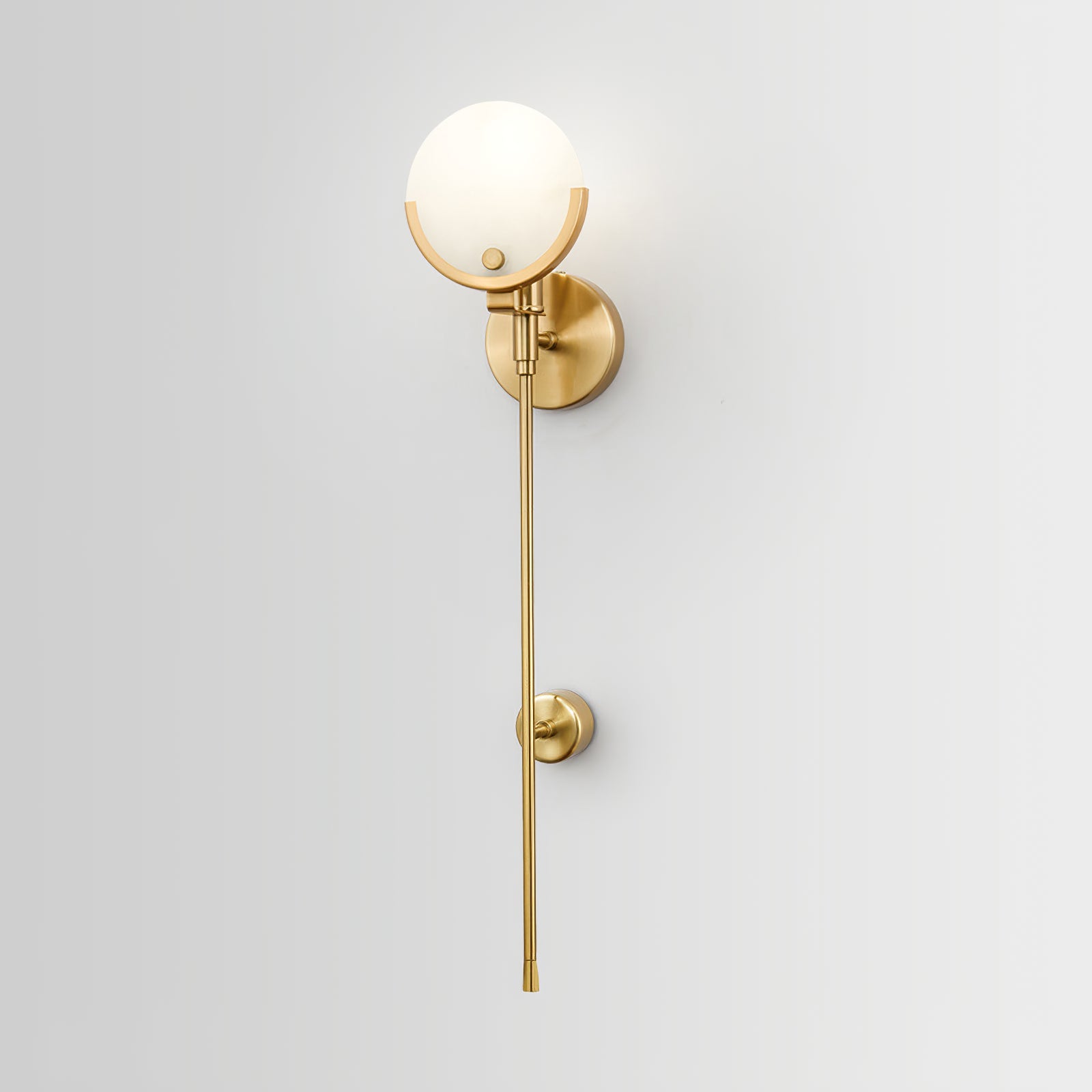 Florian Brass Sconce Alabaster