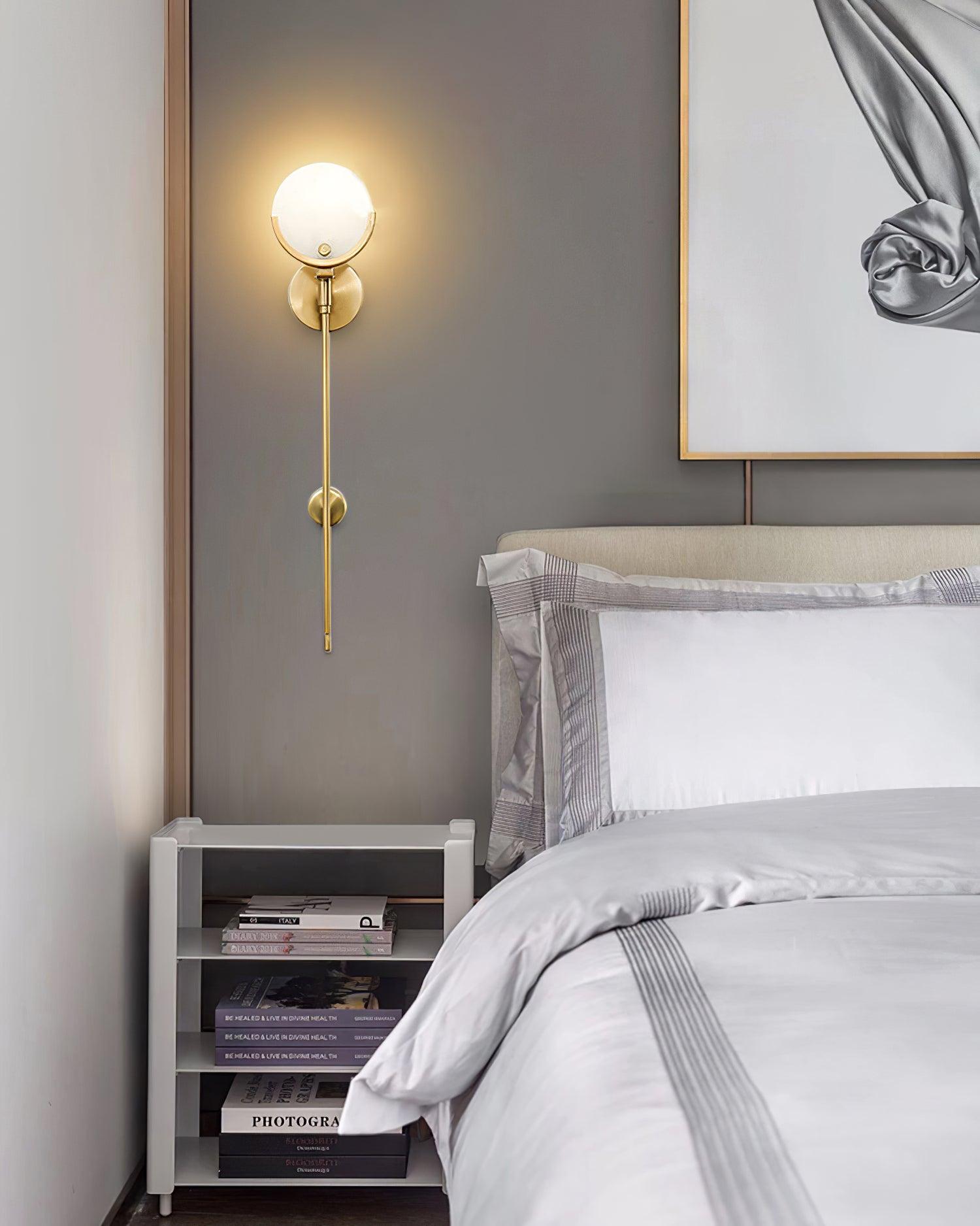 Aminex Sphere Alabaster Wall Light