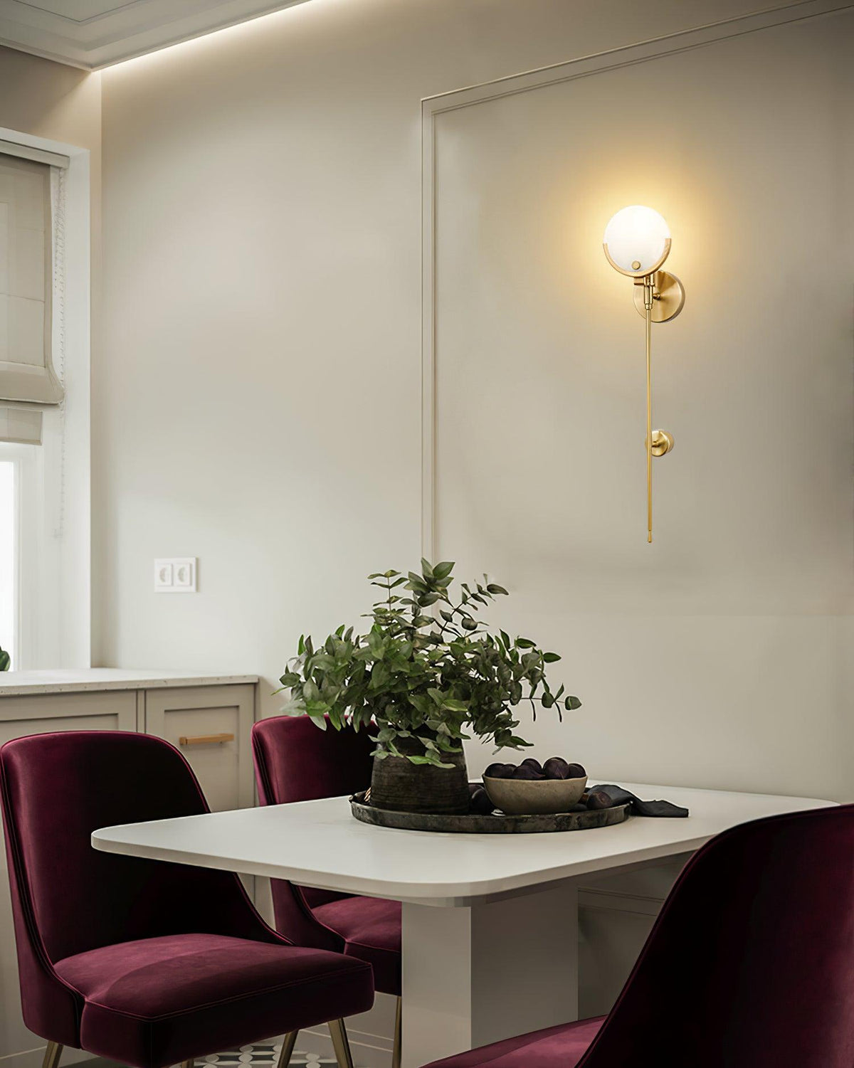 Aminex Sphere Alabaster Wall Light