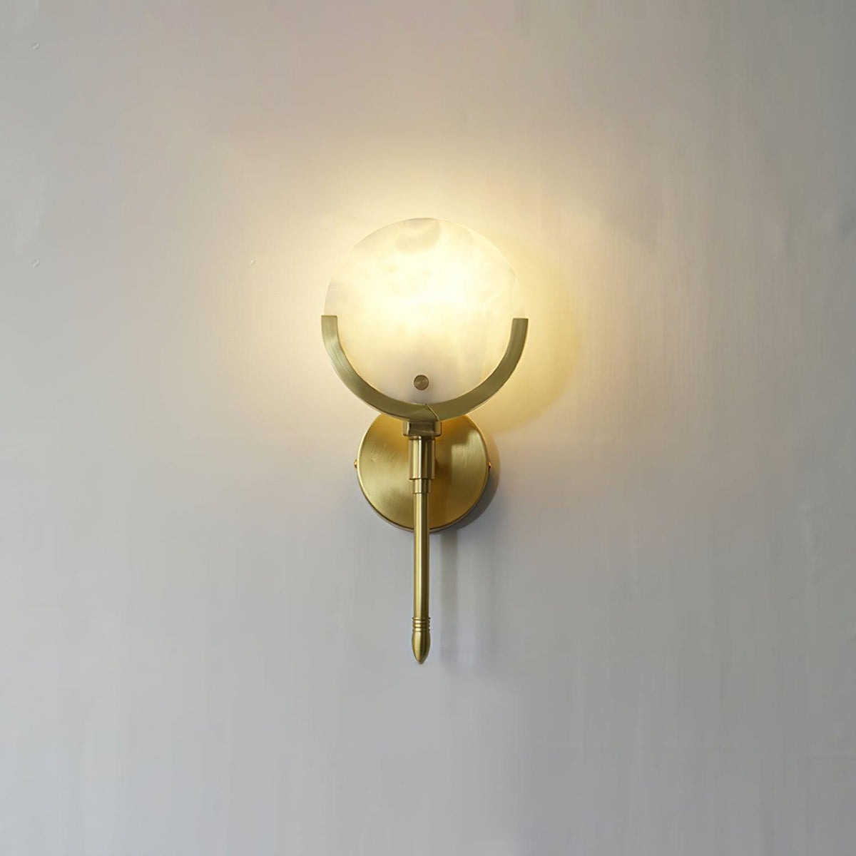 Aminex Sphere Alabaster Wall Light