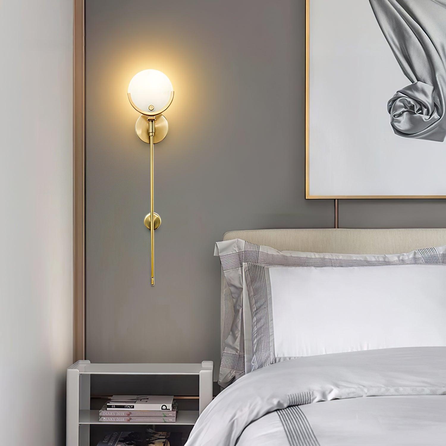 Aminex Sphere Alabaster Wall Light