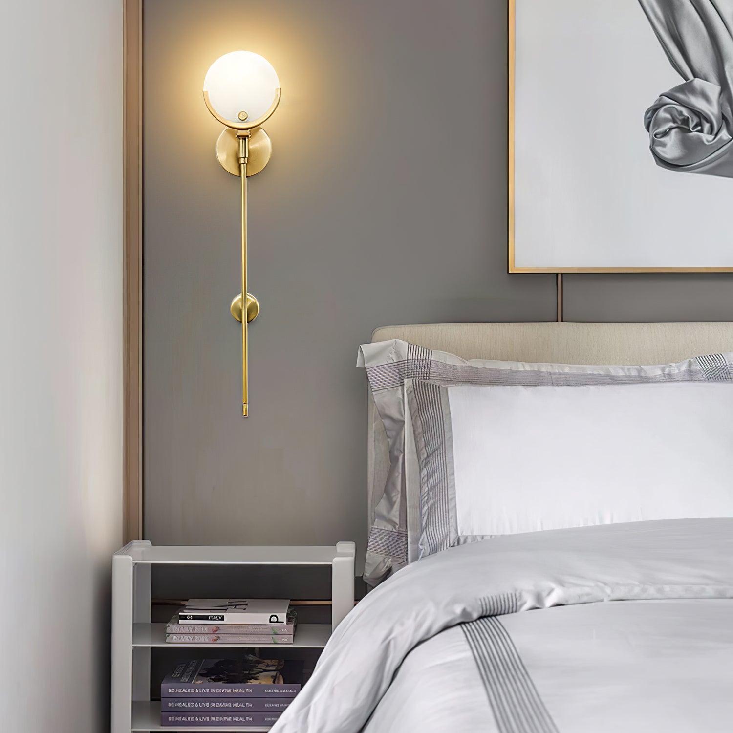 Aminex Sphere Alabaster Wall Light
