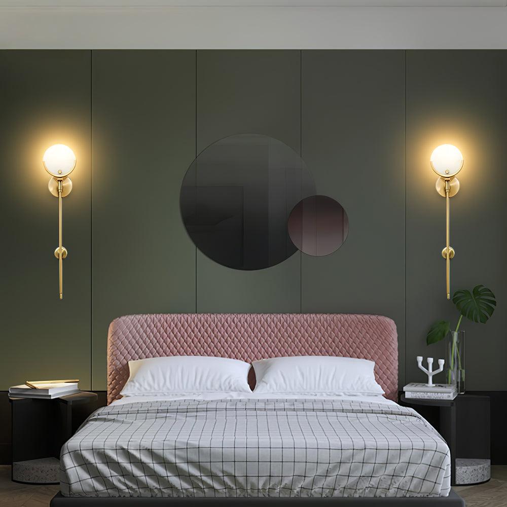 Aminex Sphere Alabaster Wall Light