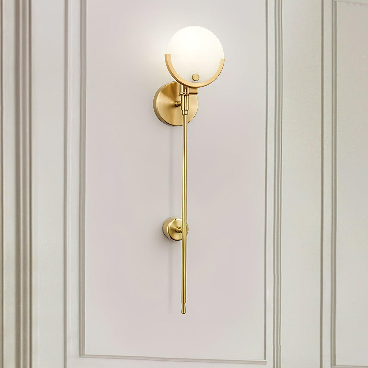 Aminex Sphere Alabaster Wall Light