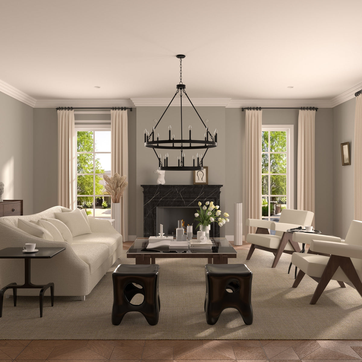 Mjolkuvyo Modern Minimalist Metal Chandelier