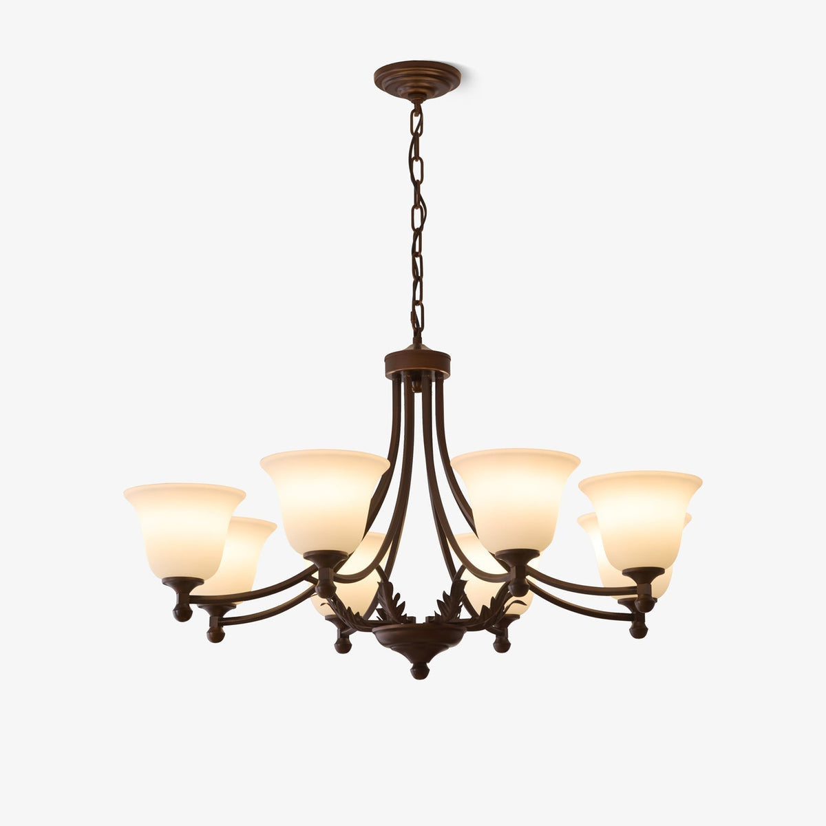 Elorira Traditional Elegance Bloom Glass Chandelier
