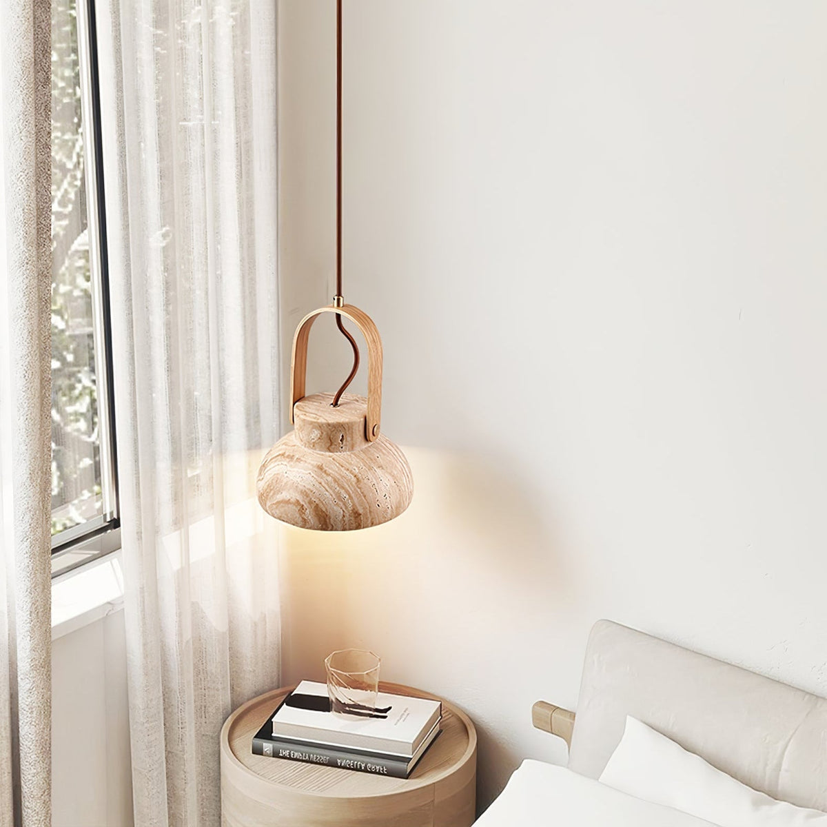 Frix Travertine Pendant Light