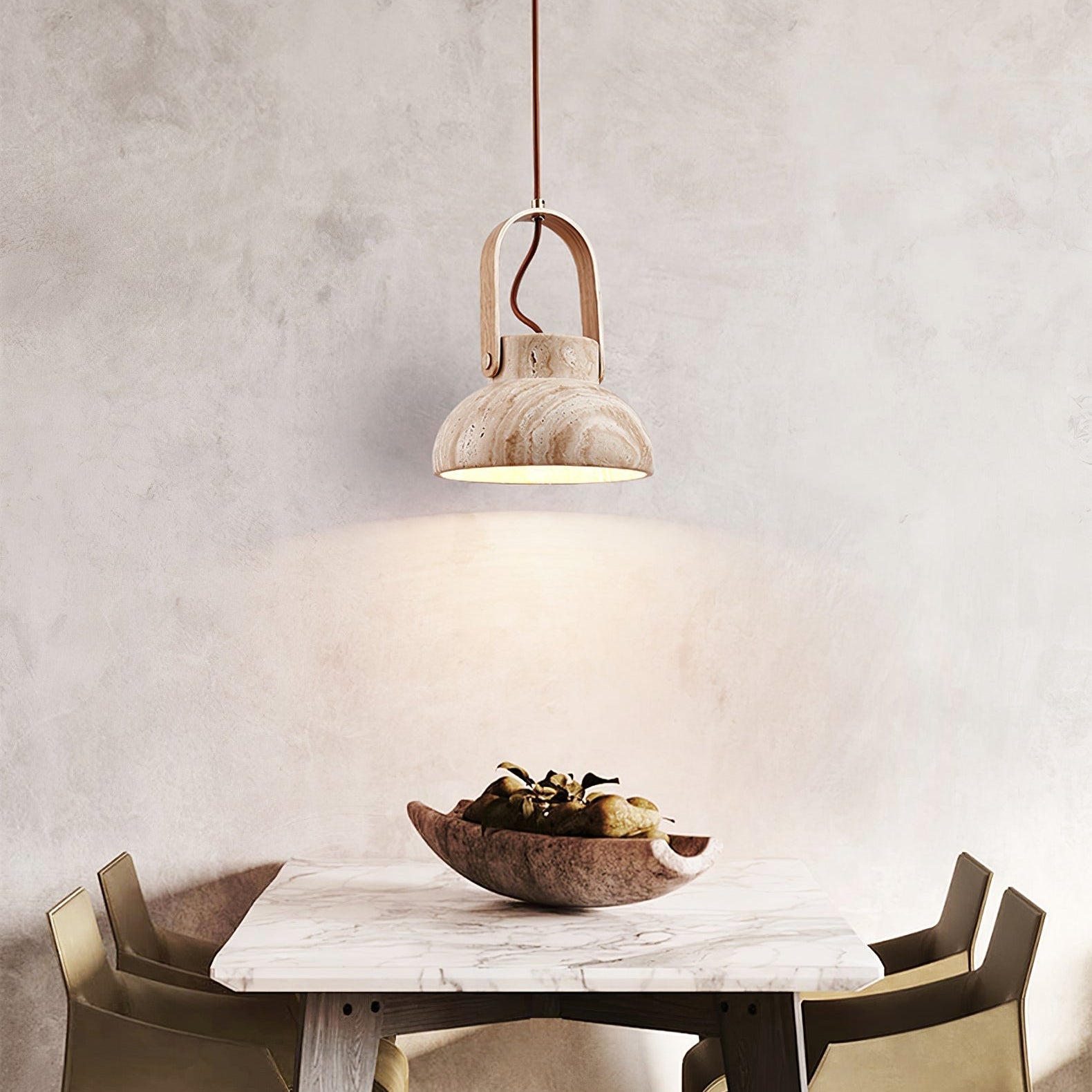 Frix Travertine Pendant Light