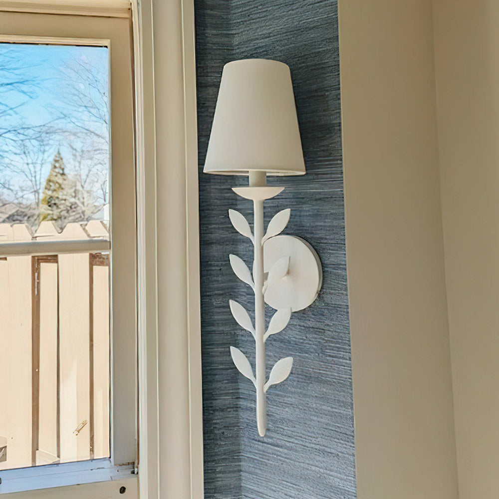 Evoque Gold Leaf Wall Sconce - Neutral Decor