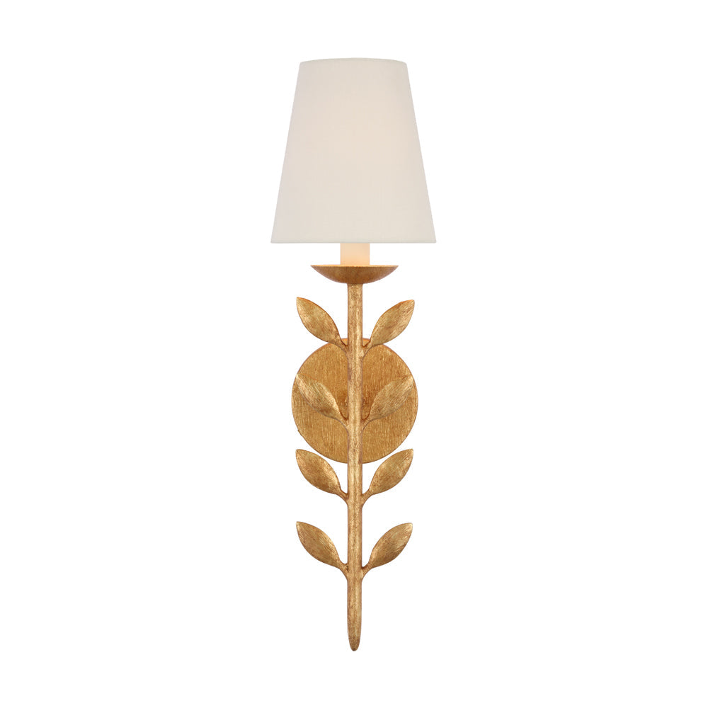 Evoque Gold Leaf Wall Sconce - Neutral Decor