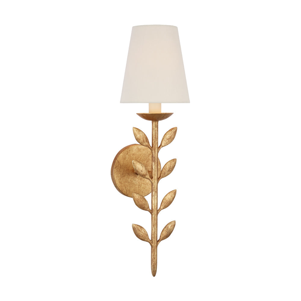 Evoque Gold Leaf Wall Sconce - Neutral Decor