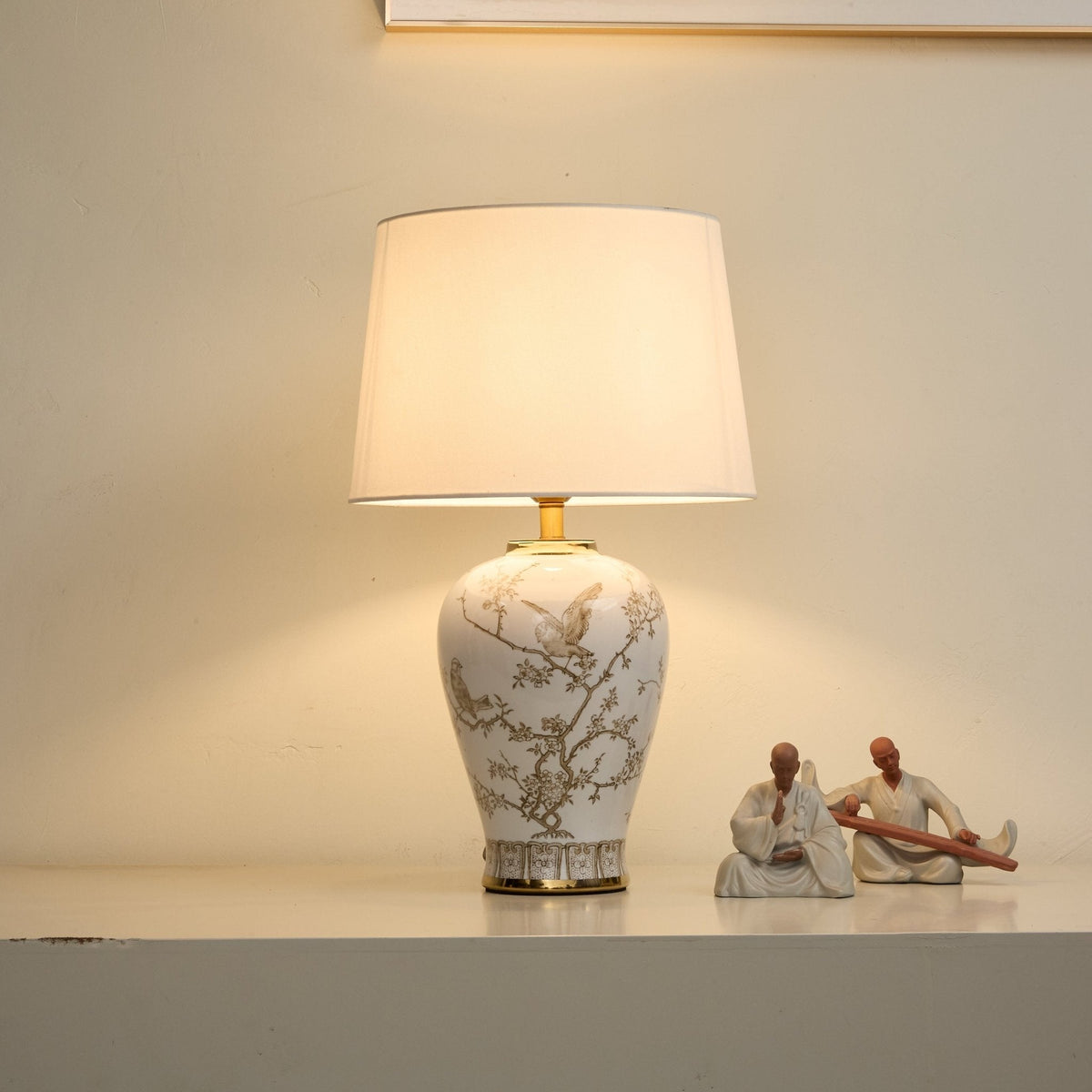 Wrenmark Floral Ceramic Table Lamp