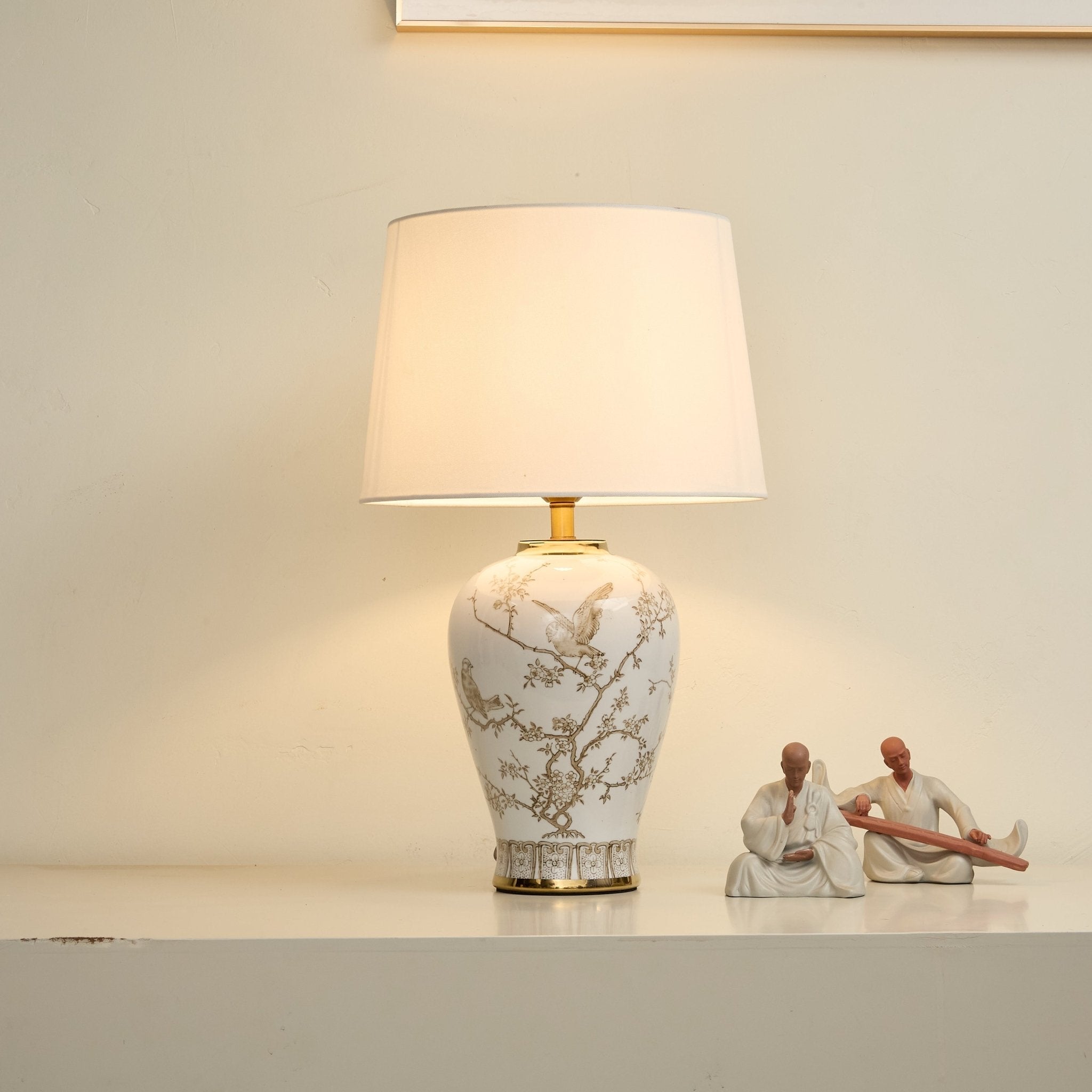 Wrenmark Floral Ceramic Table Lamp