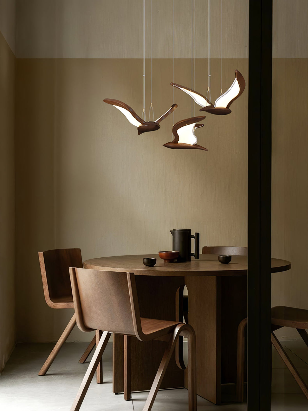 Lyvynia Organic Wood Pendant Light