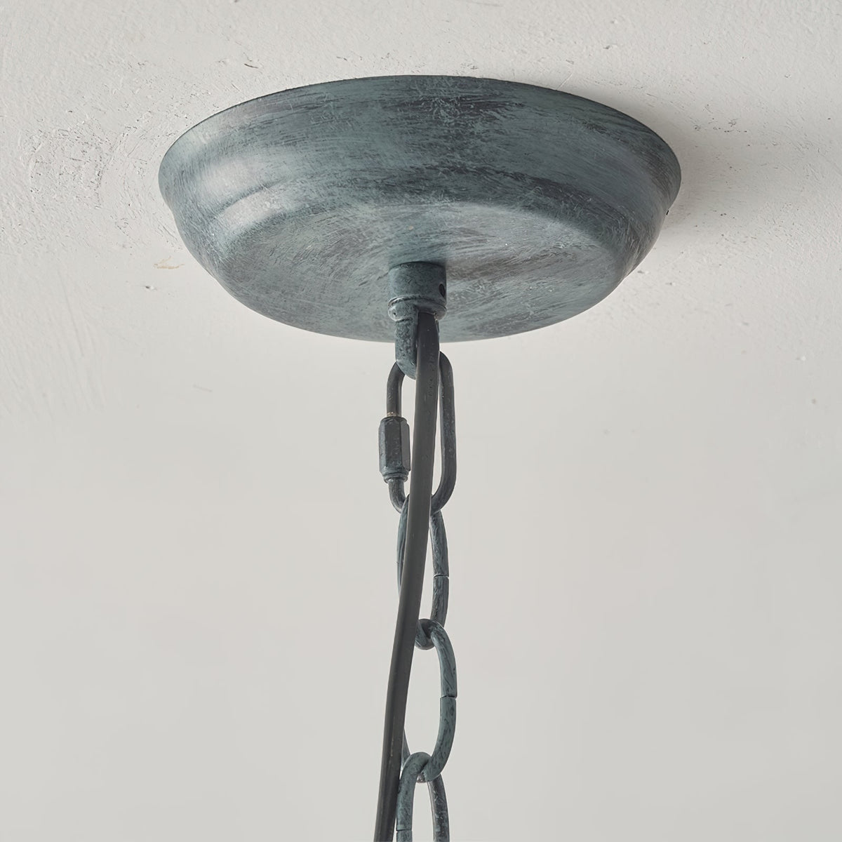 Tinduvyh Vintage Industrial Metal Glass Lantern Pendant Lamp