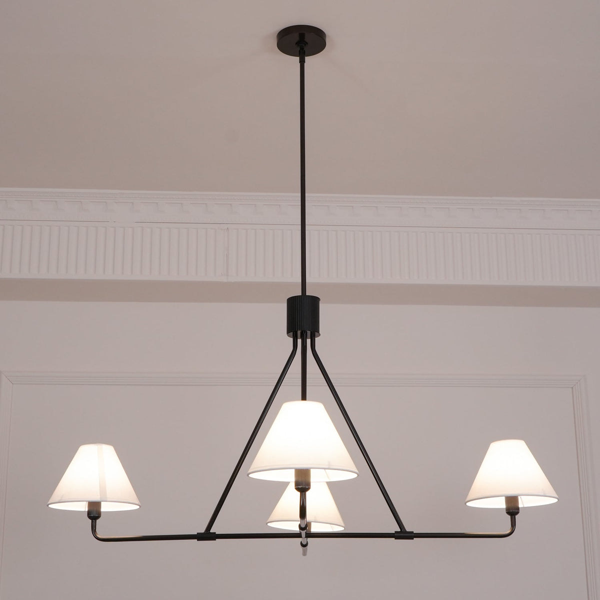 Vase Chandelier Cone Shade Minimalist