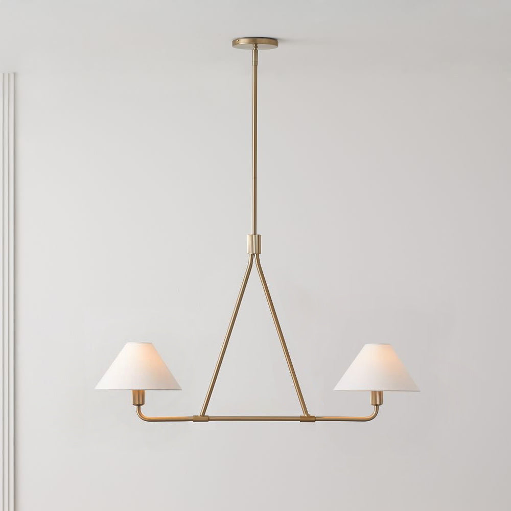 Vase Chandelier Cone Shade Minimalist