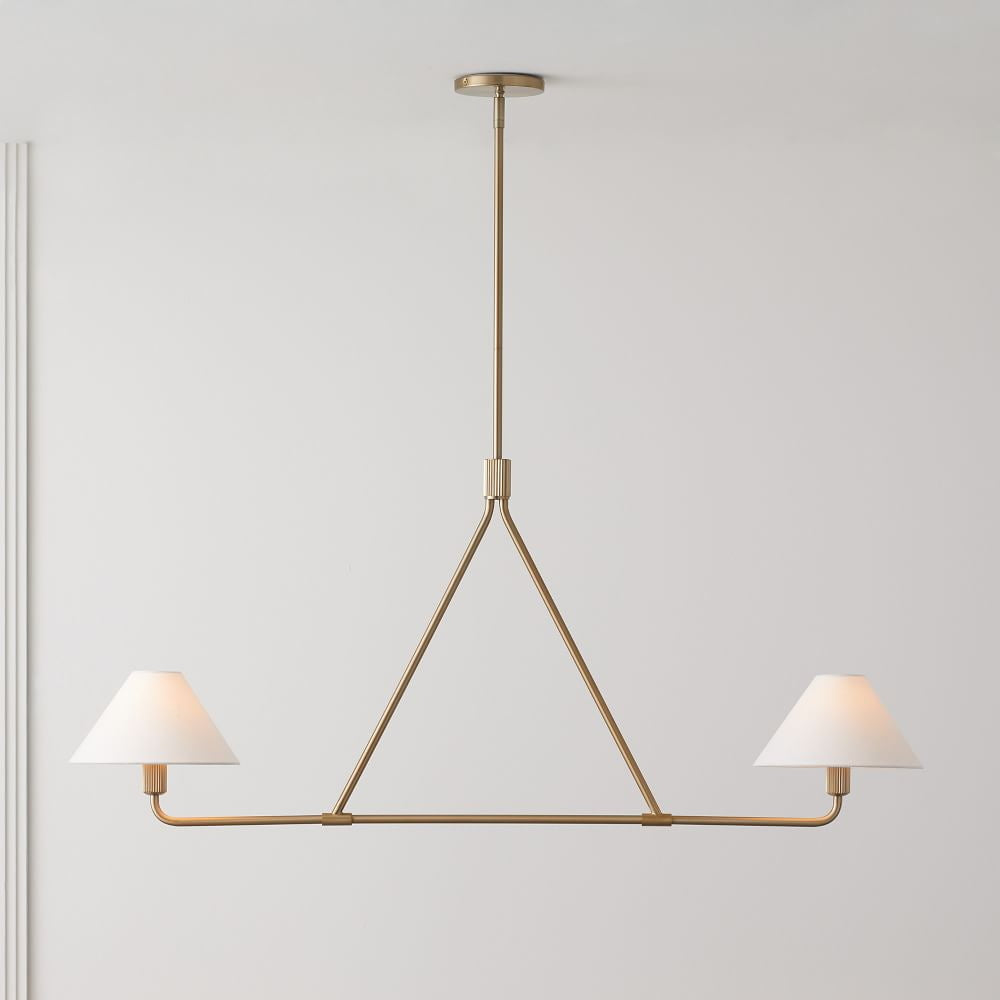 Vase Chandelier Cone Shade Minimalist