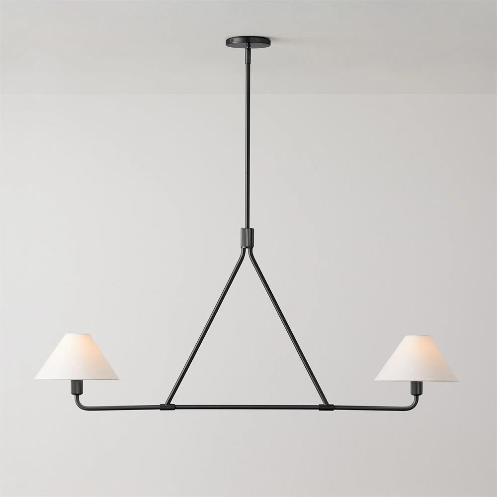 Vase Chandelier Cone Shade Minimalist