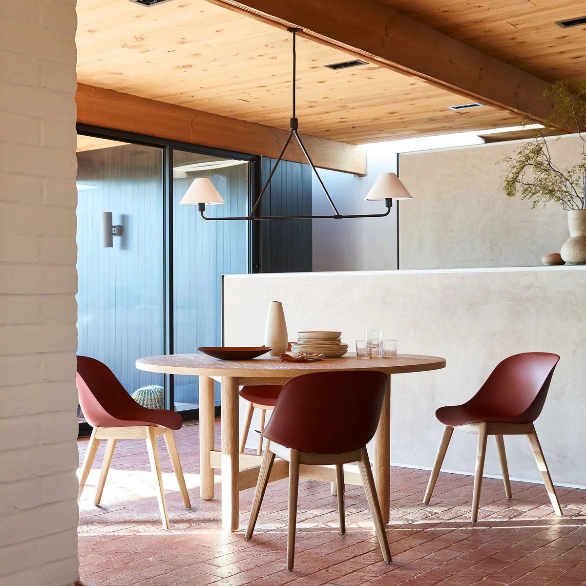 Vase Chandelier Cone Shade Minimalist