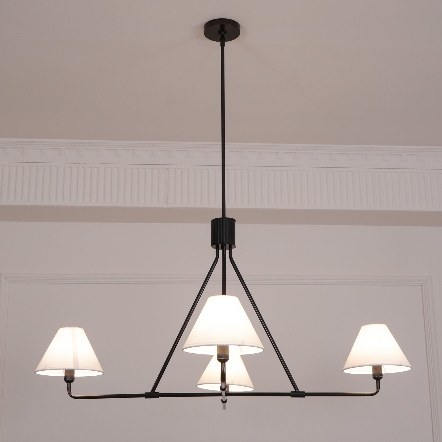 Vase Chandelier Cone Shade Minimalist