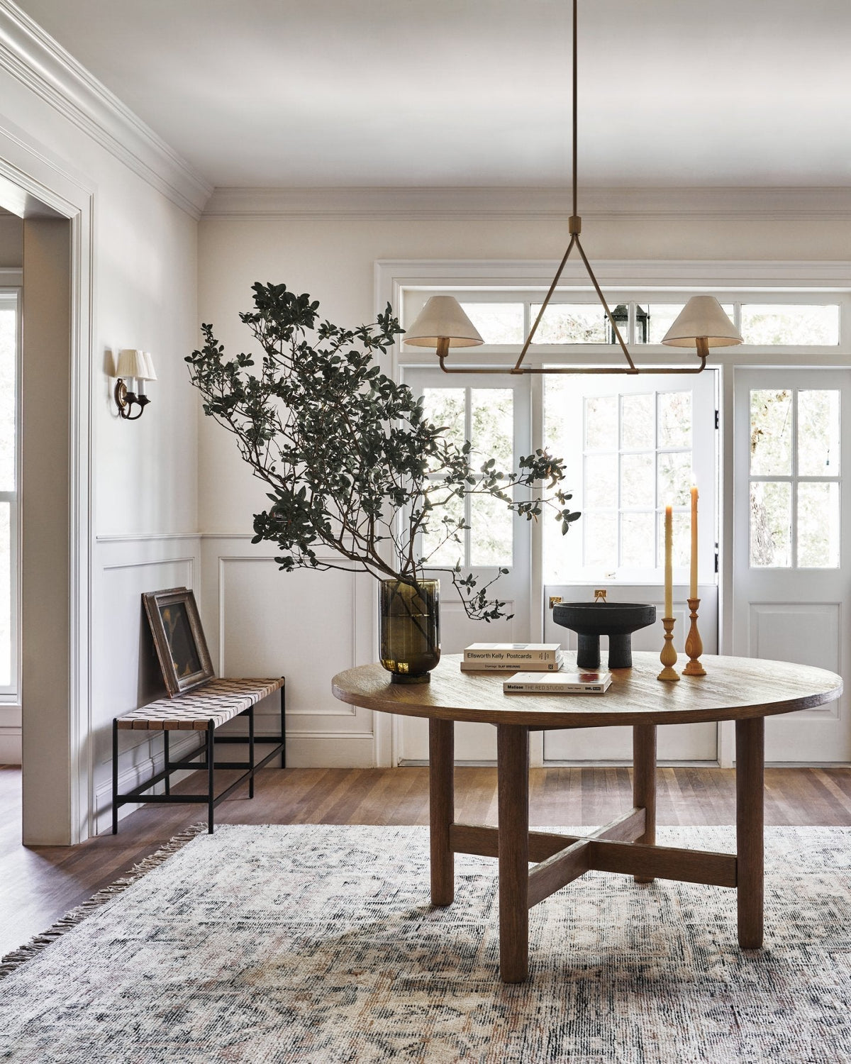 Vase Chandelier Cone Shade Minimalist