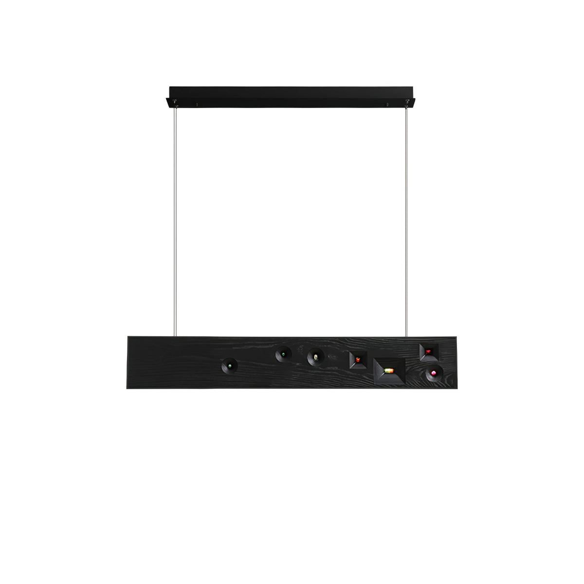 Elvorora Pendant Light Wood Gemstone Linear LED
