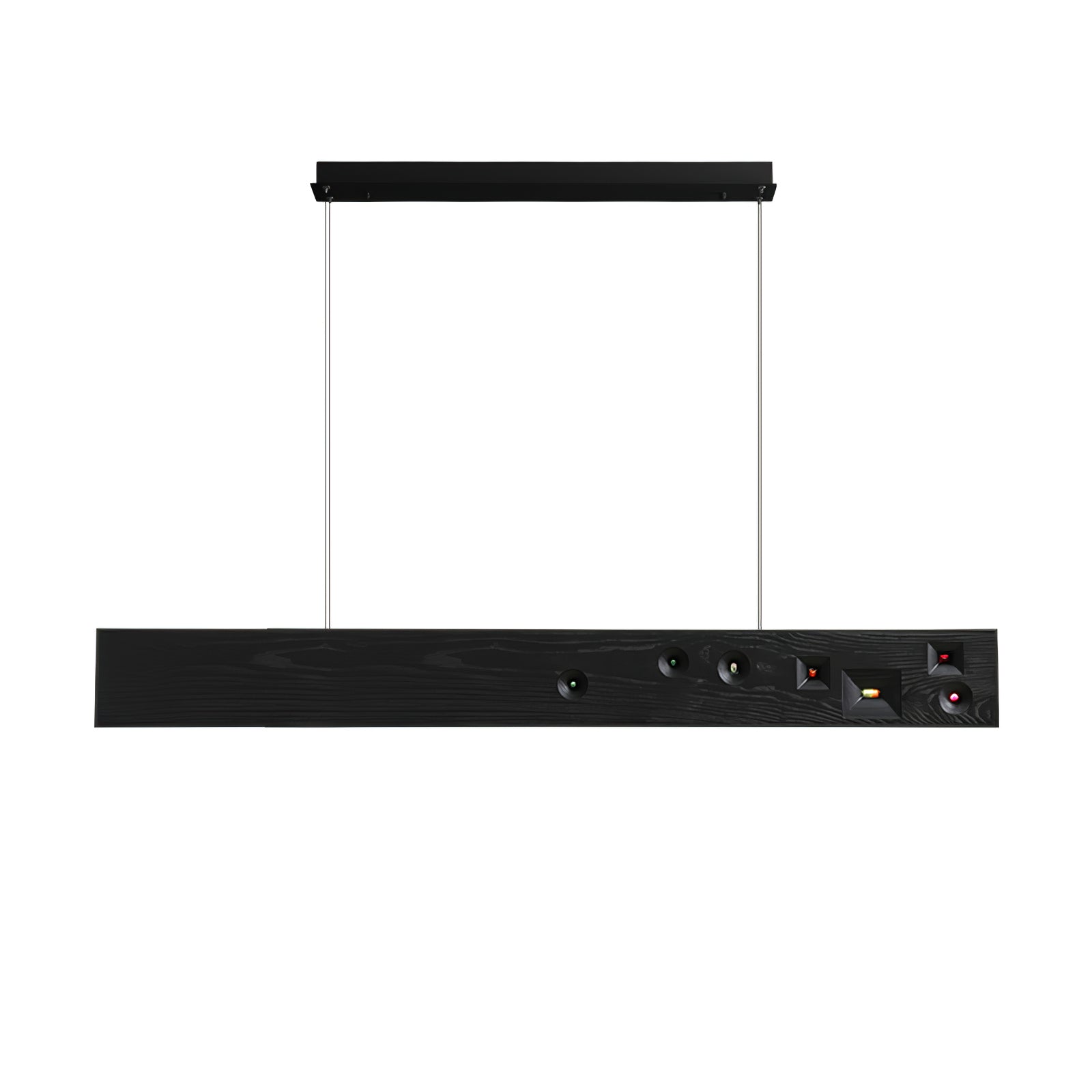 Elvorora Pendant Light Wood Gemstone Linear LED